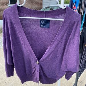 XS Purple American Eagle Cardigan